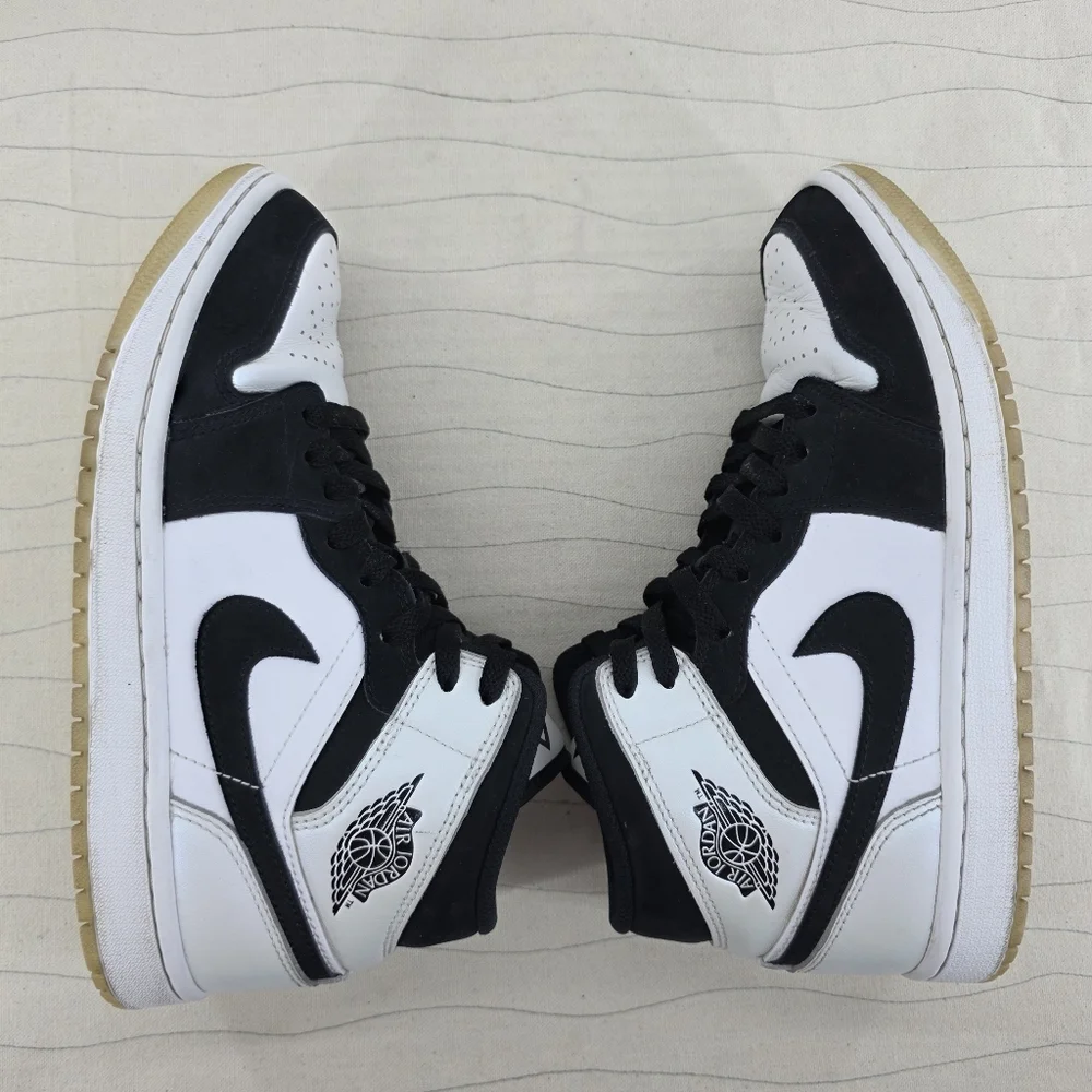 Nike Mens Air Jordan 1 Mid SE Diamond Shorts Pearl/Black Shoes DH6933-100 Size 7